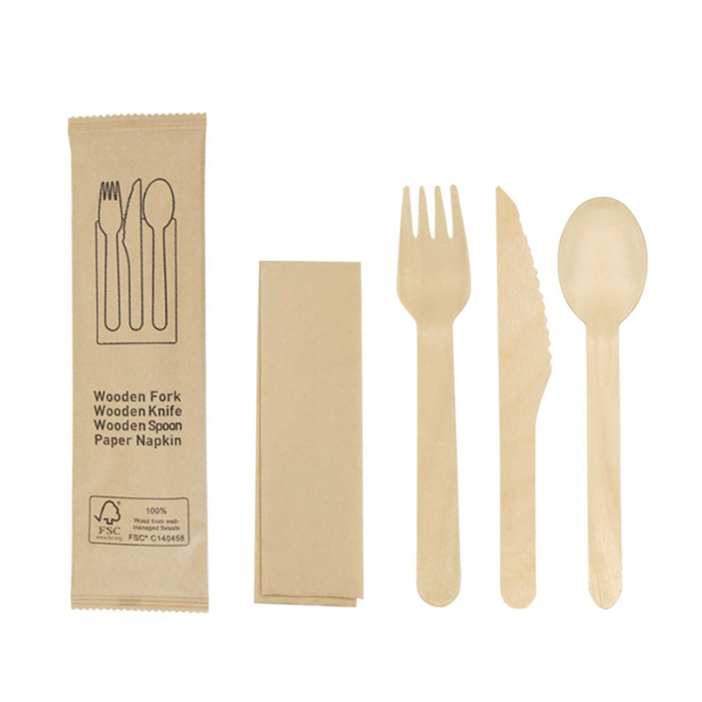 Wooden Cutlery Pack Basic